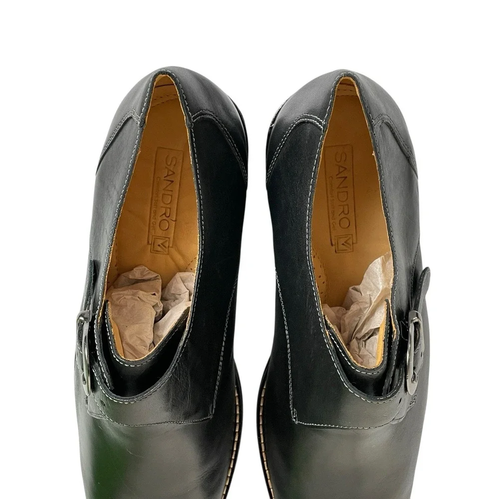 Sandro Paris Single Monk Strap Oxford Dress Shoes Mens 13D Minimalist Brazil